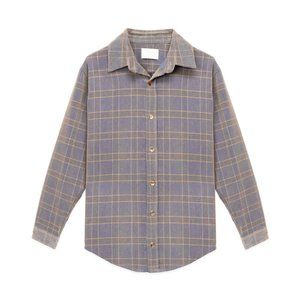 Oro Los Angeles THE EVA CORDUROY PLAID SHIRT